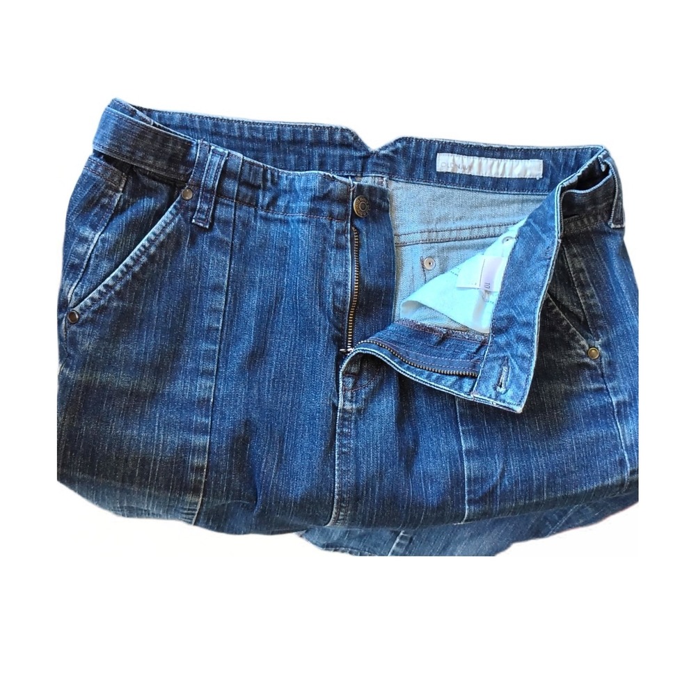 Old Navy Denim Jean Mid Pencil Skirt Size 10 Pockets Western Y2K - Picture 5 of 8